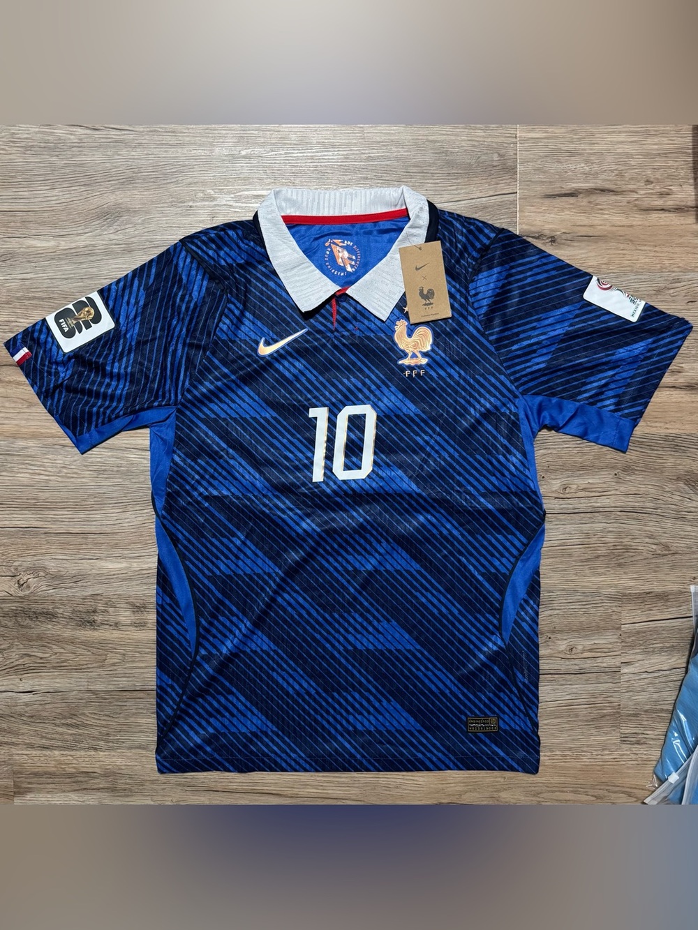 France 2026 FIFA World Cup Home Jersey a #10 Mbappe - Large, Player Edition